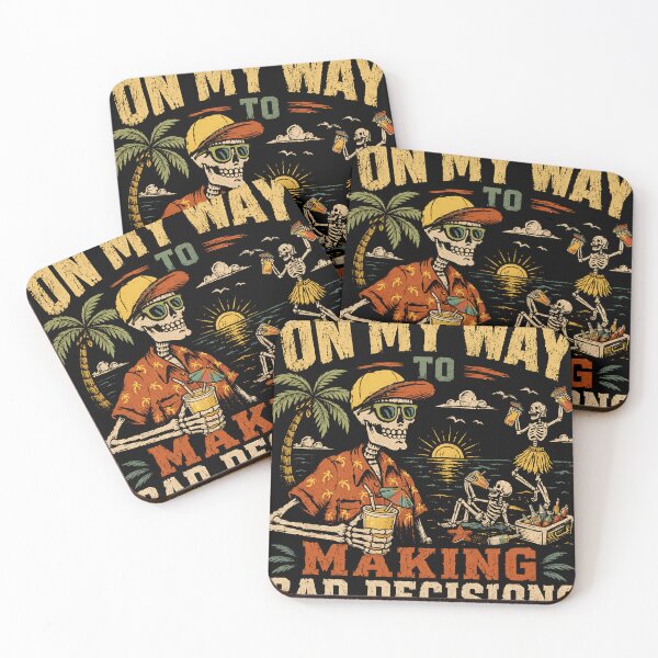 Item preview, On My Way To Making Bad Decisions Funny Vacation Party Drinking Humor designed and sold by RetroMini2026.
