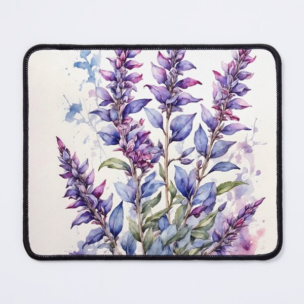 Item preview, Salvia Flower Watercolor Painting designed and sold by RawNaturePrints.