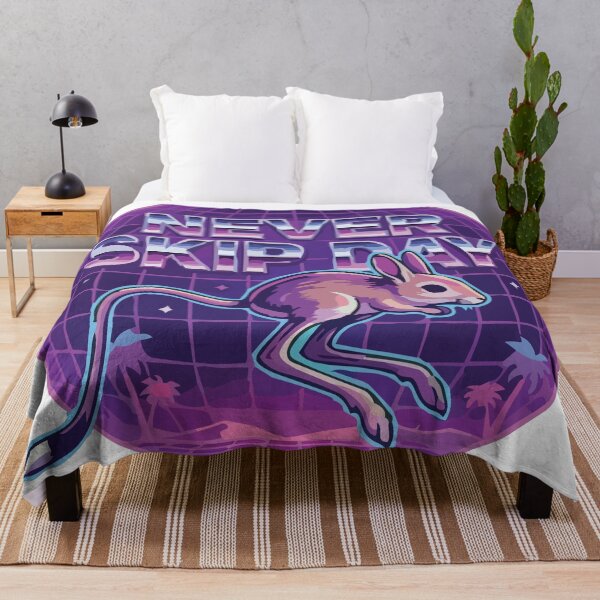 Item preview, Never Skip Leg Day Jerboa Retrowave Moon designed and sold by Arc2020.