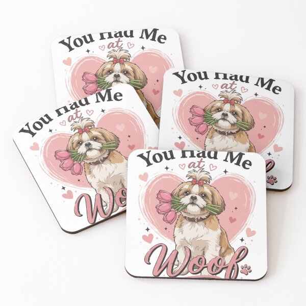 Item preview, You Had Me at Woof – Cute Shih Tzu Valentine Dog Design designed and sold by PawsAndPallette .