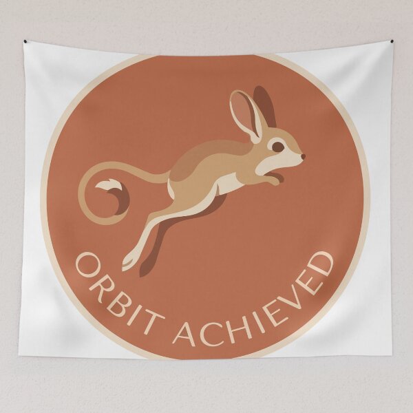 Item preview, Orbit Achieved Funny Jerboa Minimalist Moon designed and sold by Arc2020.