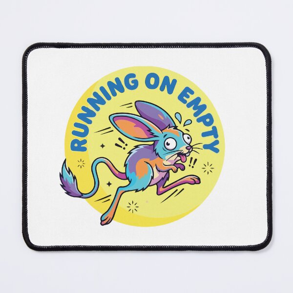 Item preview, Running On Empty Cute Jerboa Kawaii Moon designed and sold by Arc2020.