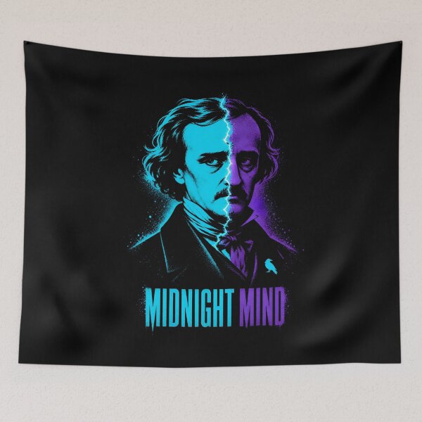 Item preview, Edgar Allan Poe: Split-Color Midnight Mind designed and sold by Fenay Designs.