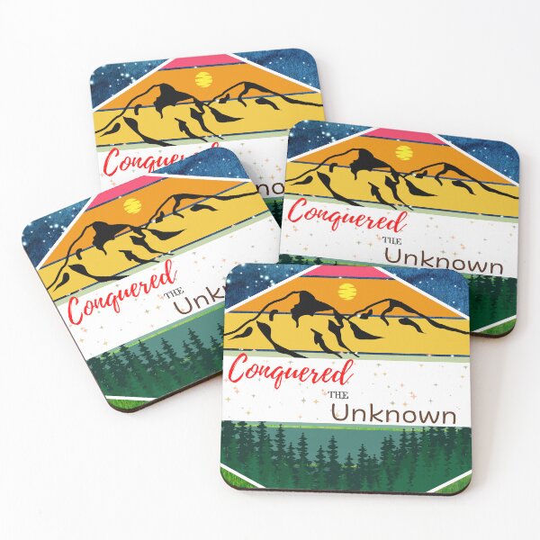 Item preview, Conquered the Unknown – Mountain Night Galaxy Adventure designed and sold by LadybugEffect.