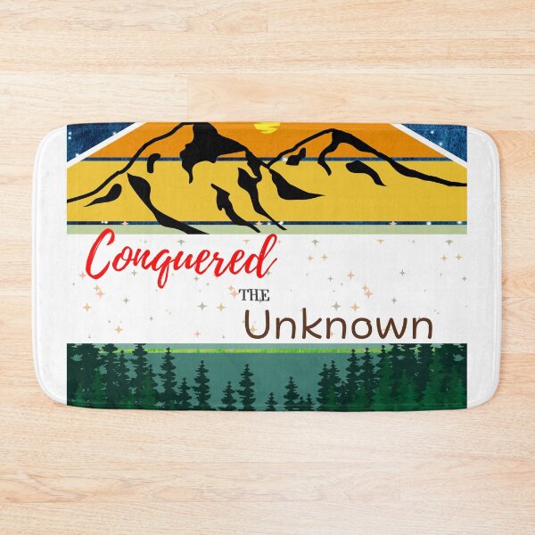Item preview, Conquered the Unknown – Mountain Night Galaxy Adventure designed and sold by LadybugEffect.