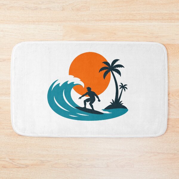 Item preview, Surfer on a tropical wave at sunset designed and sold by Lyfeinsights.