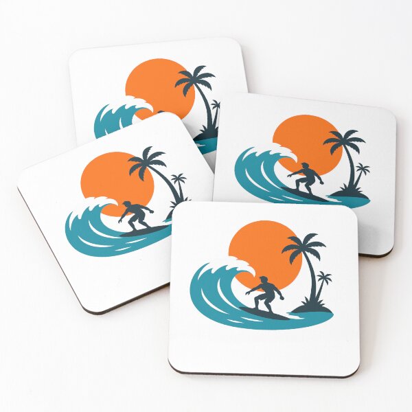 Item preview, Surfer on a tropical wave at sunset designed and sold by Lyfeinsights.