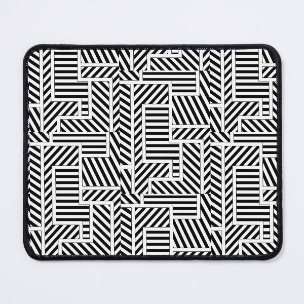 Item preview, Black and white Geometric Optical Illusion pattern designed and sold by GTeoArt.
