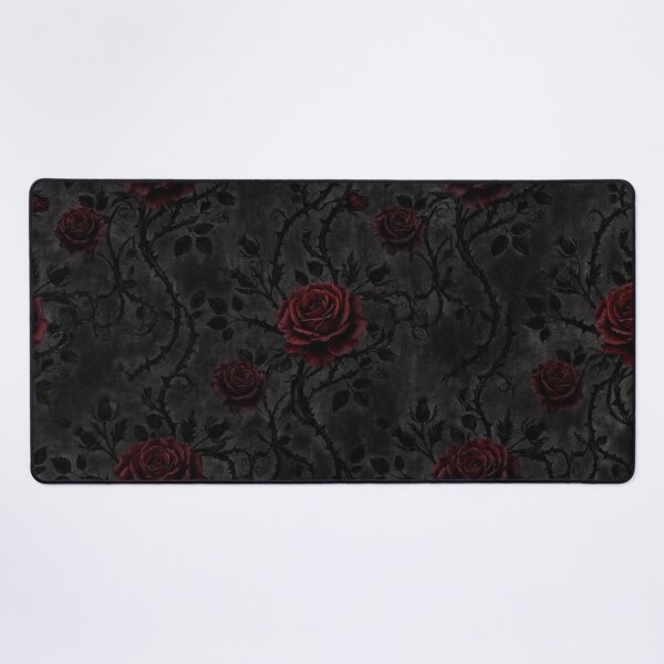 Item preview, Dark Gothic Red Roses and Thorns Pattern designed and sold by Rama KLK.