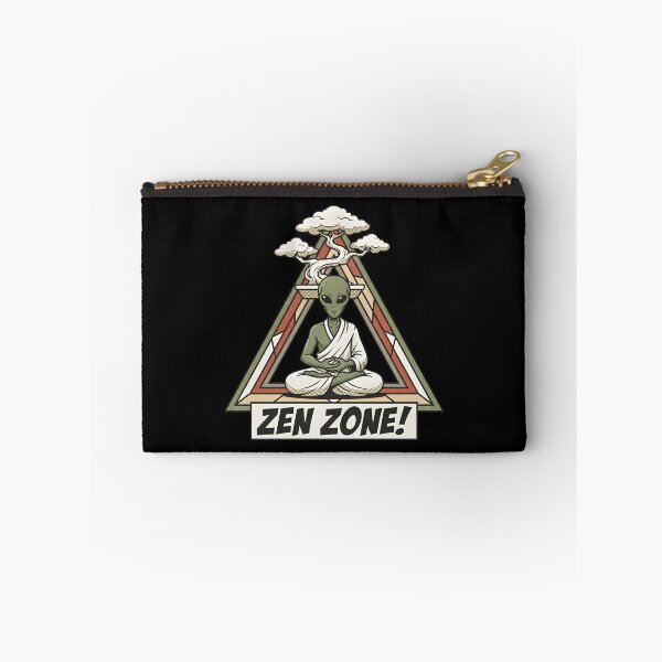 Item preview, Zen Zone Alien Monk Meditating Under Bonsai Retro Art designed and sold by DuckOddity.