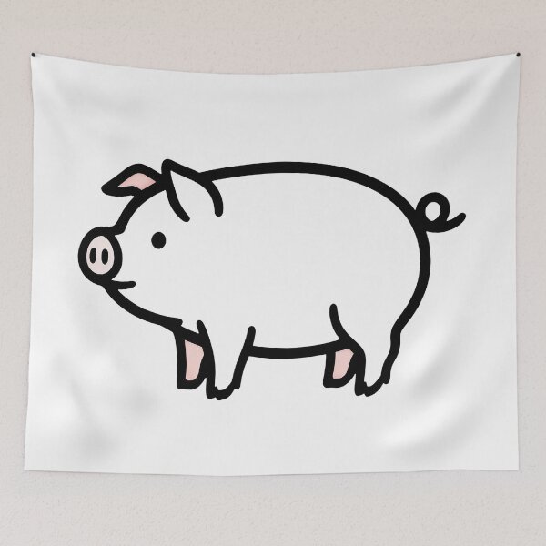 Item preview, Cute pig. Line art designed and sold by EvgeniiV.