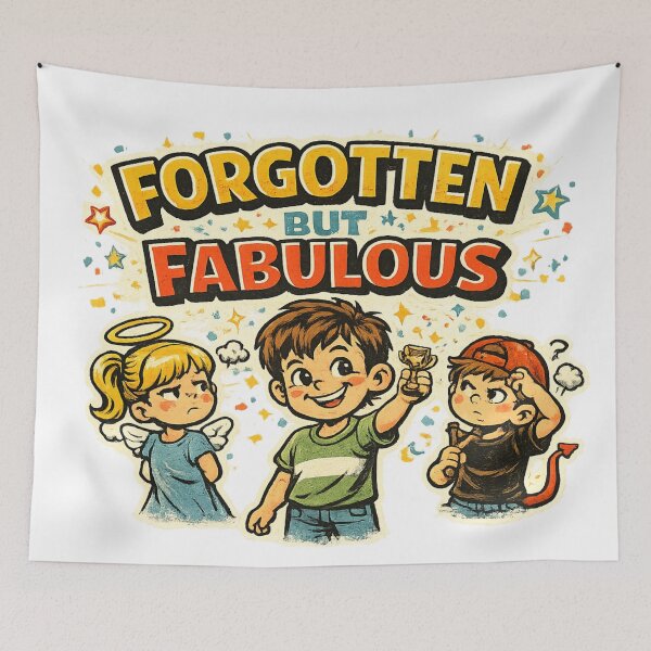 Item preview, Forgotten But Fabulous Retro Kids T-Shirt | Middle Child Pride Apparel designed and sold by irfanshikh.
