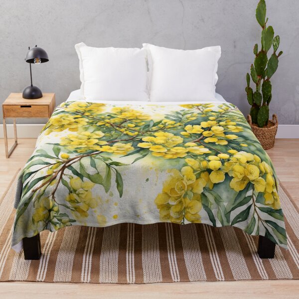 Item preview, Acacia Blossom Watercolor Painting designed and sold by RawNaturePrints.