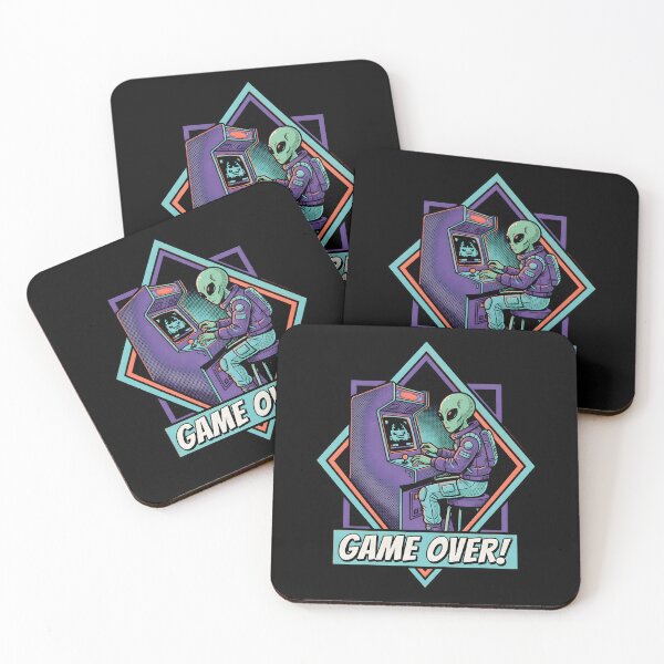 Item preview, Game Over Retro Arcade Alien Gamer Comic Graphic designed and sold by DuckOddity.