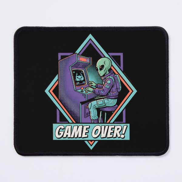 Item preview, Game Over Retro Arcade Alien Gamer Comic Graphic designed and sold by DuckOddity.
