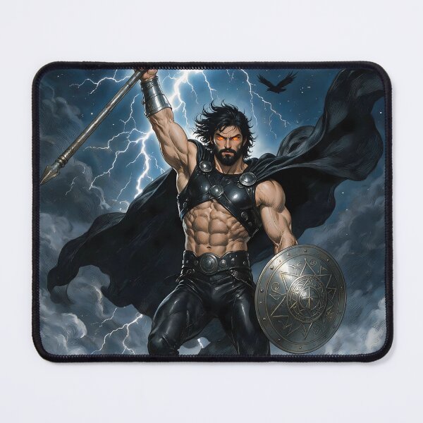 Item preview, Authentic Thor - Dark Viking Thunder God under 3 full moons designed and sold by Resilient Mythos.
