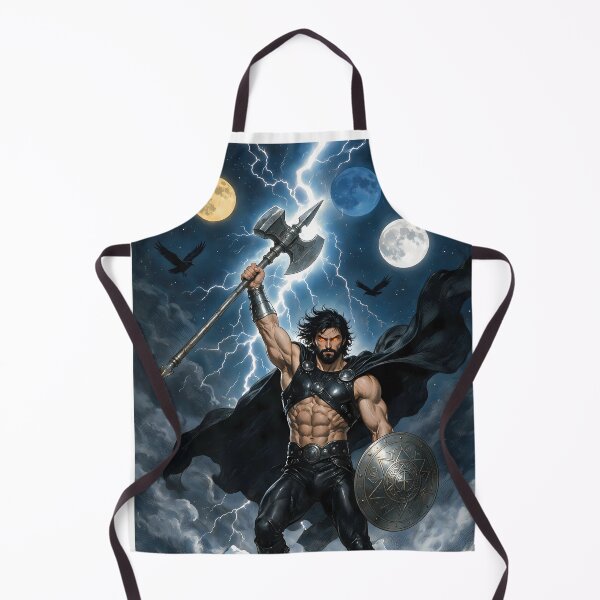 Item preview, Authentic Thor - Dark Viking Thunder God under 3 full moons designed and sold by Resilient Mythos.