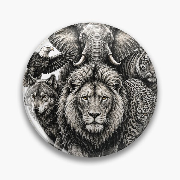 Item preview, Strength Is Silent Apex Predators T-Shirt, Lion Wolf Eagle Elephant Tiger Leopard Motivational Tee designed and sold by Igrowlab254.
