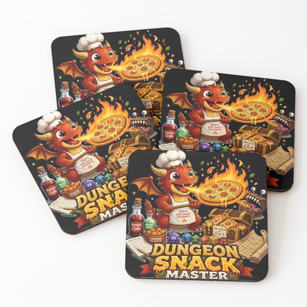 Item preview, Dungeon Snack Master - Cute RPG Dragon Pizza Chef designed and sold by BadhbhLoot.