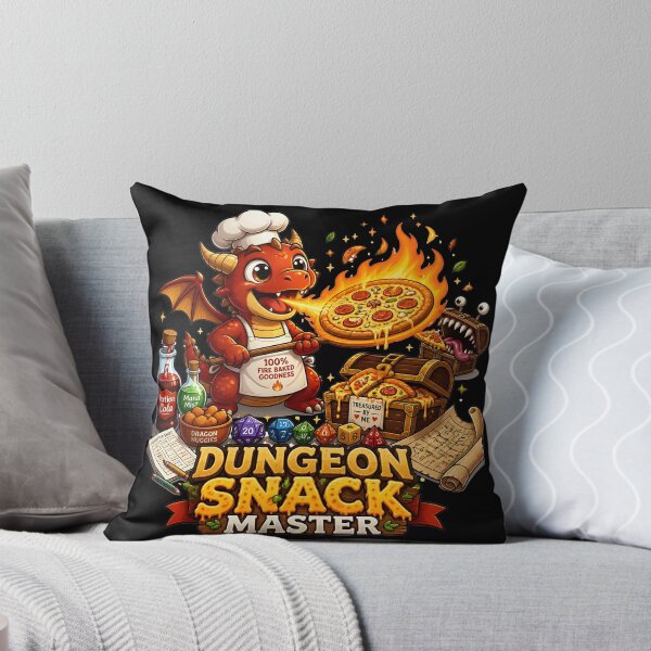 Item preview, Dungeon Snack Master - Cute RPG Dragon Pizza Chef designed and sold by BadhbhLoot.