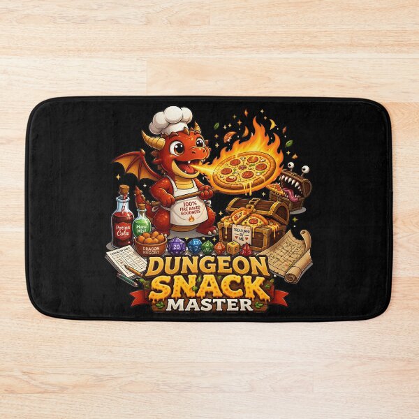 Item preview, Dungeon Snack Master - Cute RPG Dragon Pizza Chef designed and sold by BadhbhLoot.