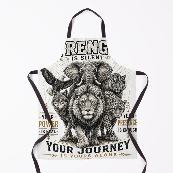 Item preview, Strength Is Silent Apex Predators T-Shirt, Lion Wolf Eagle Elephant Tiger Leopard Motivational Tee designed and sold by Igrowlab254.