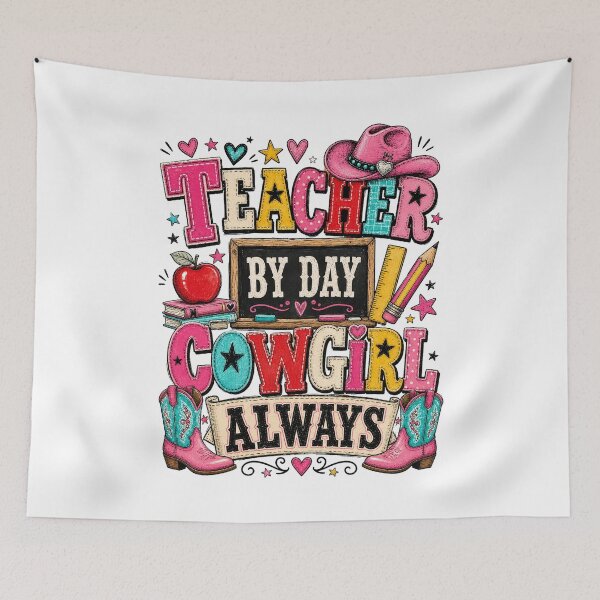 Item preview, Cute Western Teacher Patchwork Classroom Design designed and sold by AMICO77.