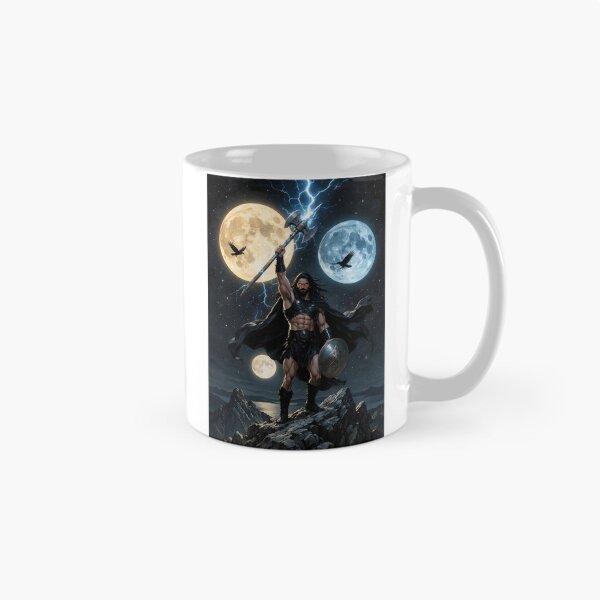 Item preview, Authentic Thor - Dark Viking Thunder God under 3 full moons designed and sold by Resilient Mythos.