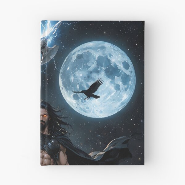 Item preview, Authentic Thor - Dark Viking Thunder God under 3 full moons designed and sold by Resilient Mythos.