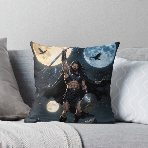 Item preview, Authentic Thor - Dark Viking Thunder God under 3 full moons designed and sold by Resilient Mythos.