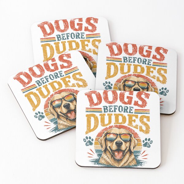 Item preview, Dogs Before Dudes Golden Retriever Dog Lover Pet Owner designed and sold by JonesFlora2025.
