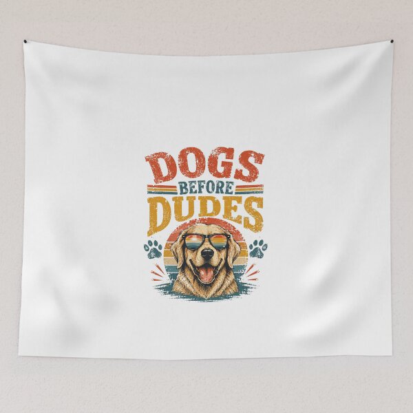 Item preview, Dogs Before Dudes Golden Retriever Dog Lover Pet Owner designed and sold by JonesFlora2025.