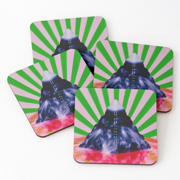 Item preview, Psychedelic Neon Mountain Dreamscape designed and sold by bubblegoth.