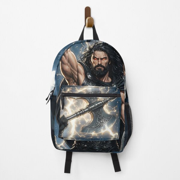 Item preview, Authentic Thor - Dark Viking Thunder God under Single Full Moon designed and sold by Resilient Mythos.