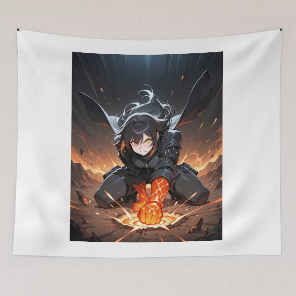 Item preview, Manga - Fictional Heroine in Combat, Elemental Energy in a Post-Apocalyptic World designed and sold by AnimeShin.