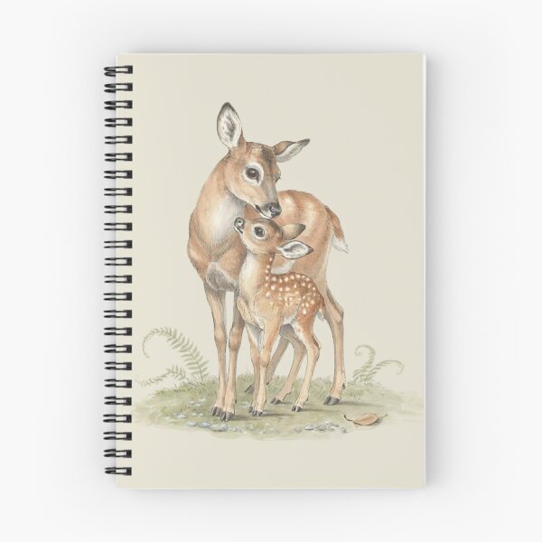 Item preview, Whimsical Deer Family Watercolor Illustration designed and sold by WikaKowalczyk.