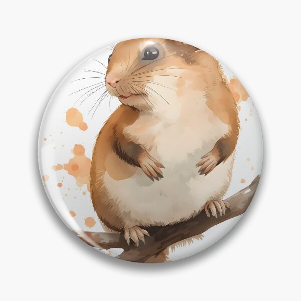 Item preview, Dormouse Watercolor Painting designed and sold by RawNaturePrints.