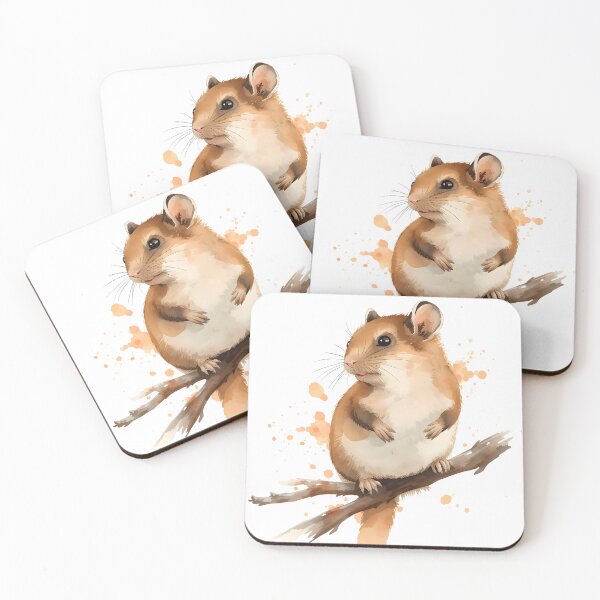 Item preview, Dormouse Watercolor Painting designed and sold by RawNaturePrints.