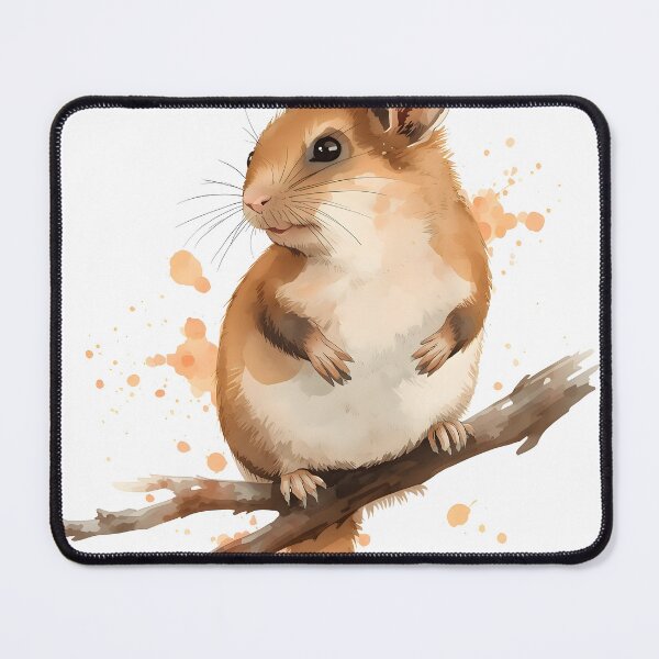 Item preview, Dormouse Watercolor Painting designed and sold by RawNaturePrints.