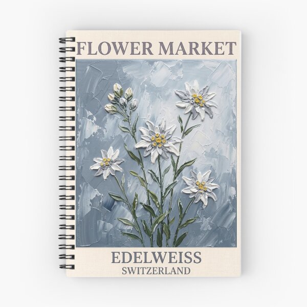 Item preview, Edelweiss Flower Market Switzerland Poster designed and sold by nirinalovell.