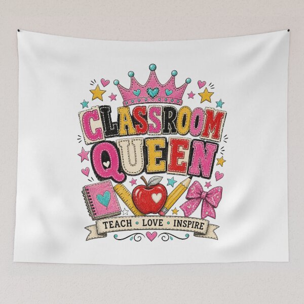 Item preview, Cute Western Teacher Patchwork Classroom Design designed and sold by AMICO77.