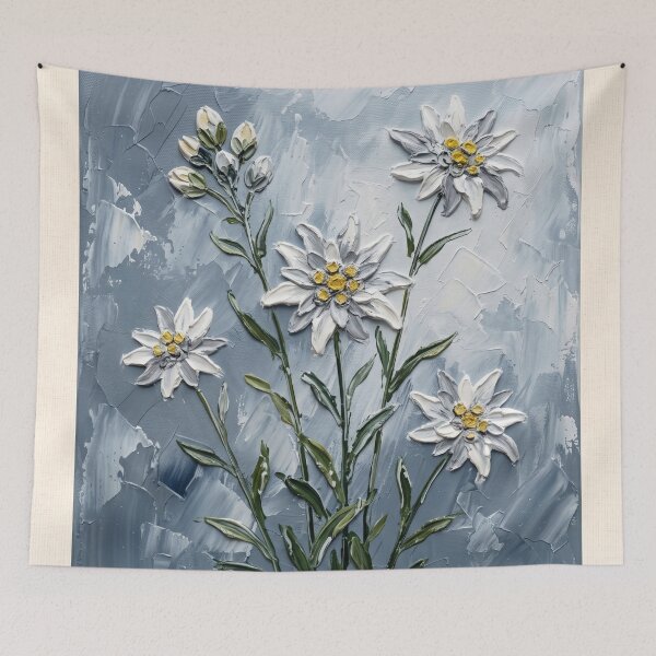 Item preview, Edelweiss Flower Market Switzerland Poster designed and sold by nirinalovell.