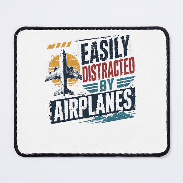 Item preview, Easily Distracted By Airplanes Aviation Pilot Enthusiast designed and sold by JonesFlora2025.