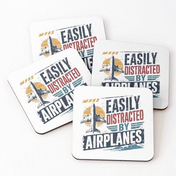 Item preview, Easily Distracted By Airplanes Aviation Pilot Enthusiast designed and sold by JonesFlora2025.