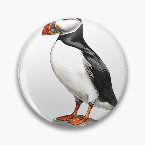Item preview, Puffin Bird Watercolor Painting designed and sold by RawNaturePrints.