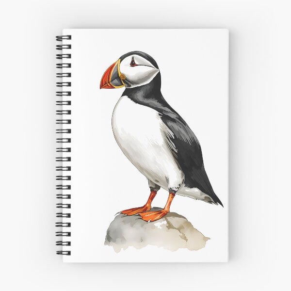 Item preview, Puffin Bird Watercolor Painting designed and sold by RawNaturePrints.