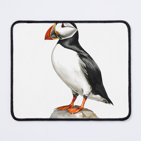 Item preview, Puffin Bird Watercolor Painting designed and sold by RawNaturePrints.