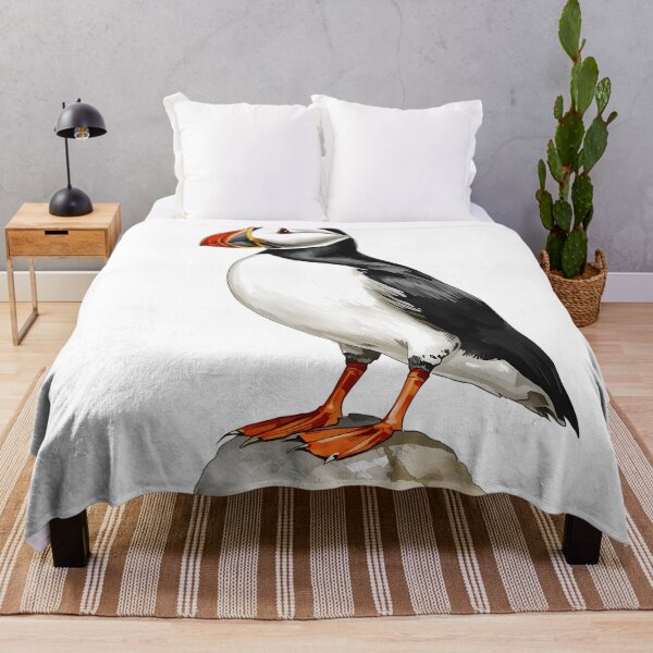 Item preview, Puffin Bird Watercolor Painting designed and sold by RawNaturePrints.