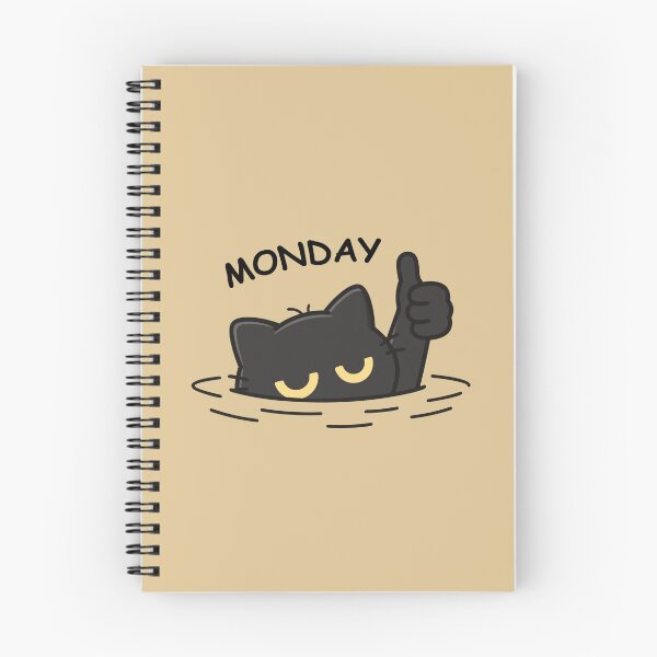Item preview, Monday Mood – Sinking Black Cat Giving Thumbs Up designed and sold by RedHDesign.