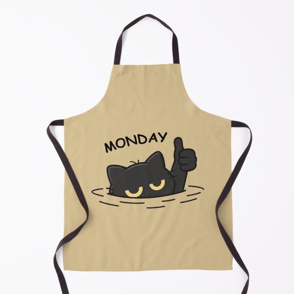Item preview, Monday Mood – Sinking Black Cat Giving Thumbs Up designed and sold by RedHDesign.